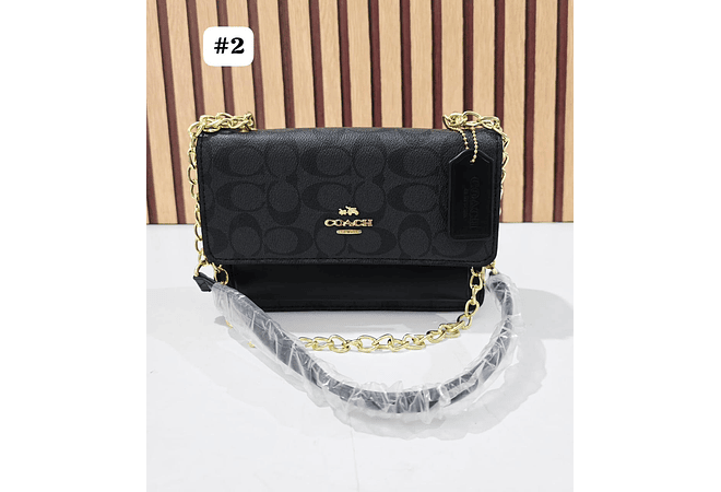 CROSSBODY BAG COACH CON COLGANTE Y CADENA MOD #114 