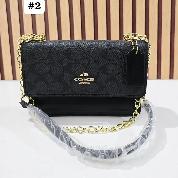 CROSSBODY BAG COACH CON COLGANTE Y CADENA MOD #114  8