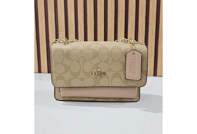 CROSSBODY BAG COACH CON COLGANTE Y CADENA MOD #114 