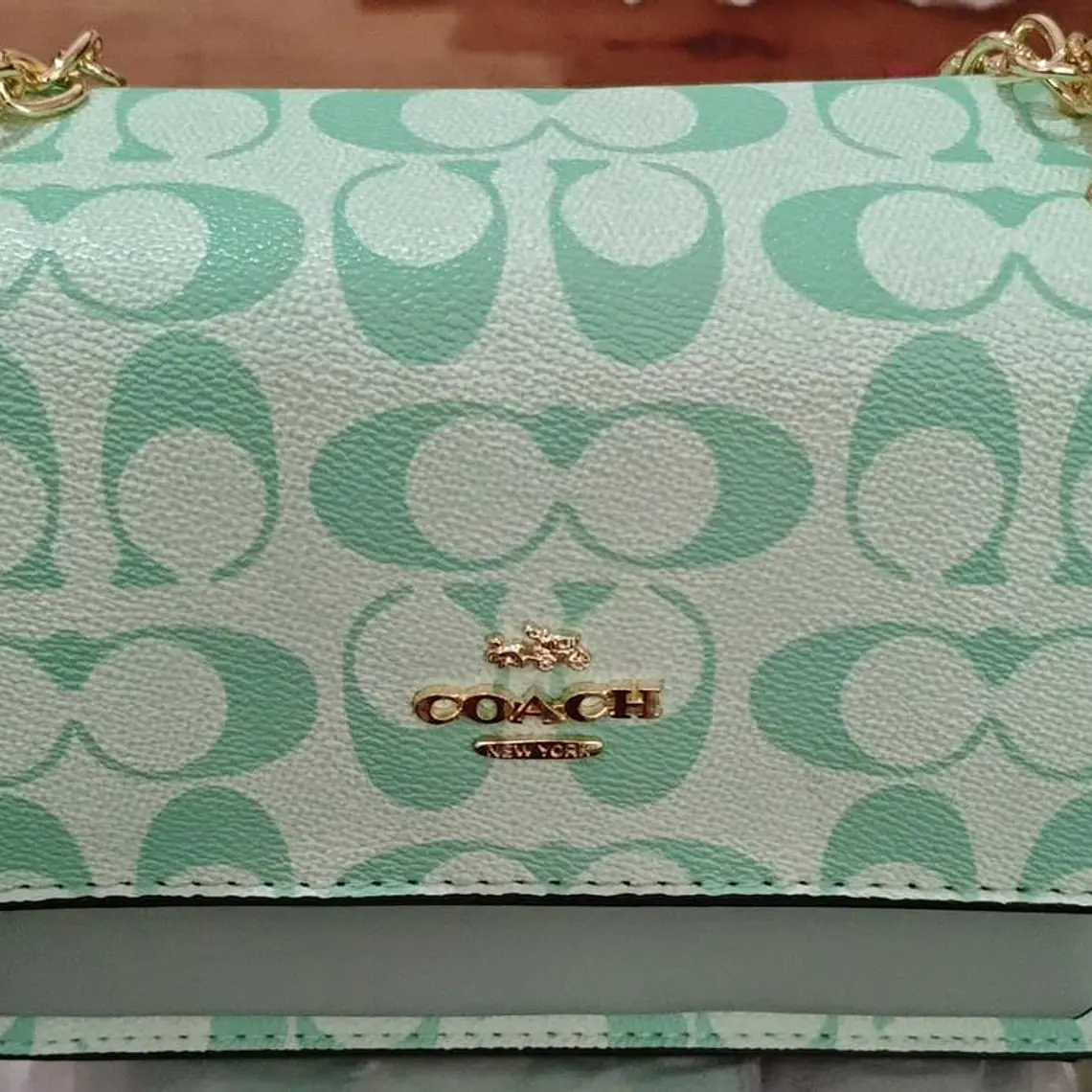 CROSSBODY BAG COACH CON COLGANTE Y CADENA MOD #114  11