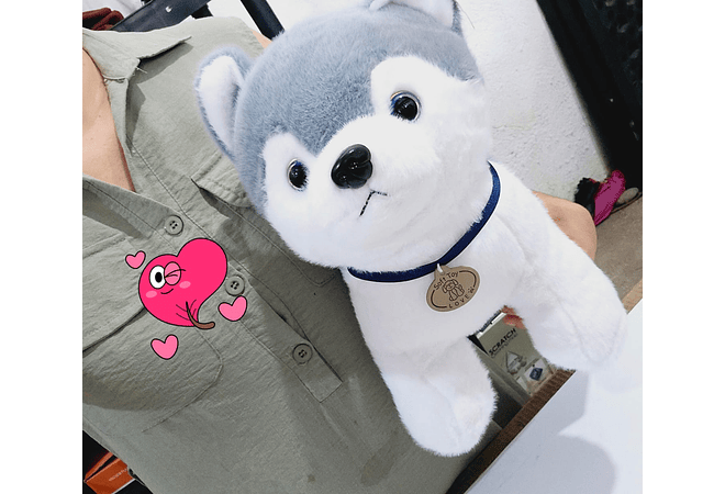 PELUCHE PERRITO HUSKY MOD#G204