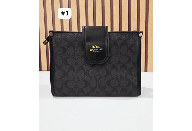 BOLSA COACH CON COLGANTE, CORREA Y CADENA MOD #115