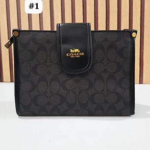 BOLSA COACH CON COLGANTE, CORREA Y CADENA MOD #115