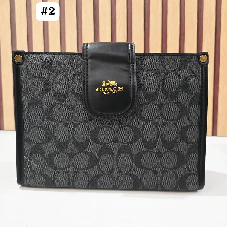 BOLSA COACH CON COLGANTE, CORREA Y CADENA MOD #115 3
