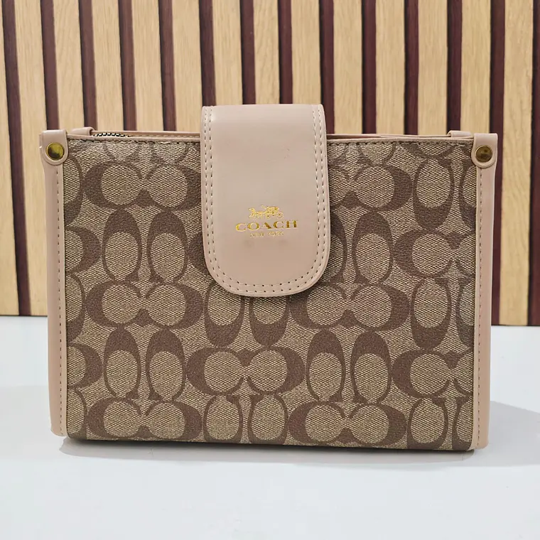 BOLSA COACH CON COLGANTE, CORREA Y CADENA MOD #115 7