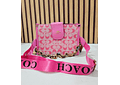 BOLSA COACH CON COLGANTE, CORREA Y CADENA MOD #115