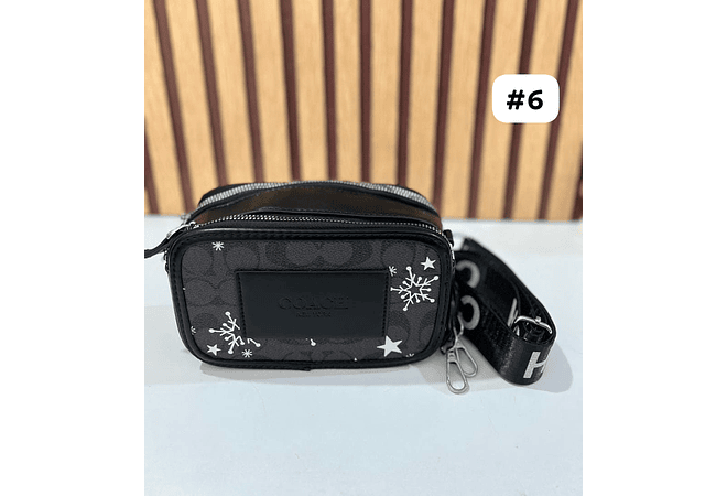 💋🍒 CROSS BODY IMITACIÓN COACH CON CORREA 💋🍒