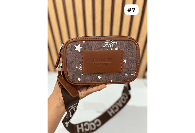 💋🍒 CROSS BODY IMITACIÓN COACH CON CORREA 💋🍒