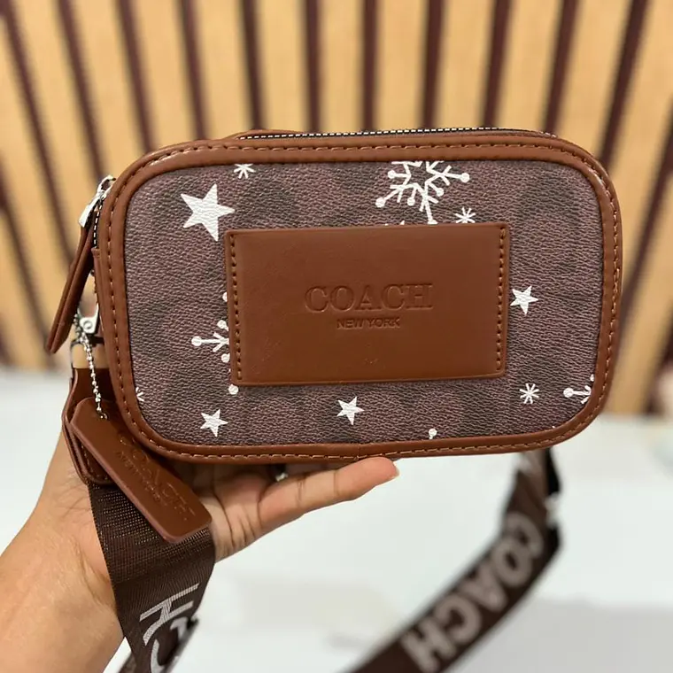 💋🍒 CROSS BODY IMITACIÓN COACH CON CORREA 💋🍒 6