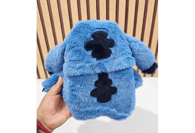 PELUCHE STITCH CON BOLSA PARA AGUA CALIENTE PARA ALIVIAR DOLORES Y MOLESTIAS