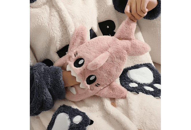 🦈 BOLSA PARA AGUA CALIENTE EN FORMA DE TIBURÓN PARA ALIVIAR DOLORES Y MOLESTIAS 🦈 ♨️