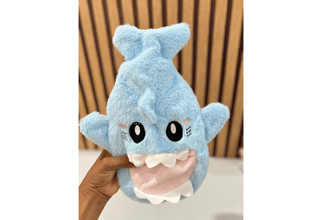 🦈 BOLSA PARA AGUA CALIENTE EN FORMA DE TIBURÓN PARA ALIVIAR DOLORES Y MOLESTIAS 🦈 ♨️