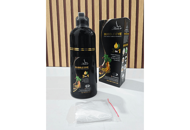 TINTE PARA CABELLO ESPUMOSO DE 500ML "BUBBLE BYE MOD# GRFOO20X (nuevos colores)