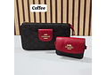 🍒DUO CROSS BODY + MONEDERITO IMITACIÓN COACH MOD# LCC-330   🍒