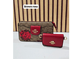🍒DUO CROSS BODY + MONEDERITO IMITACIÓN COACH MOD# LCC-330   🍒