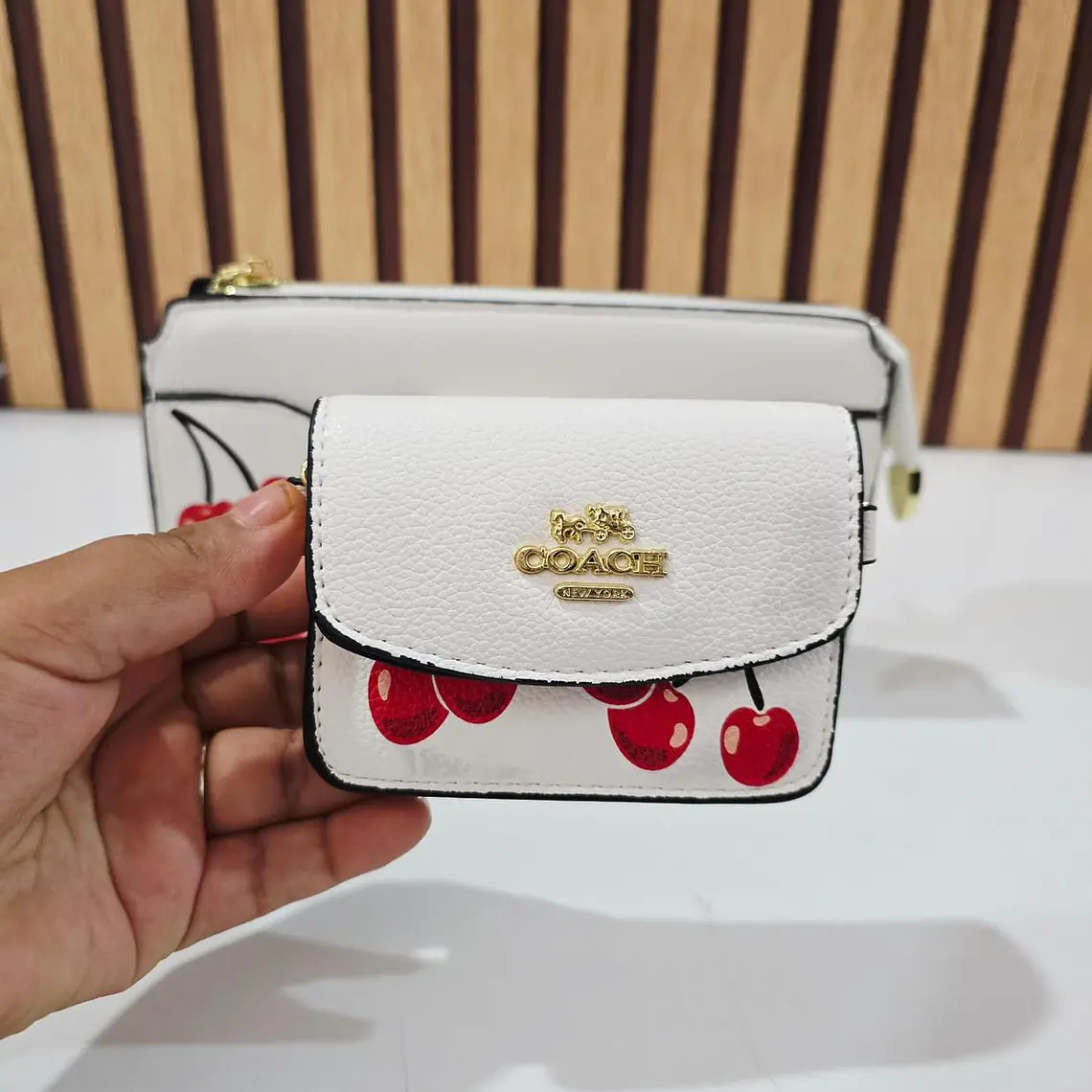 🍒DUO CROSS BODY + MONEDERITO IMITACIÓN COACH MOD# LCC-330   🍒 REINGRESO 10