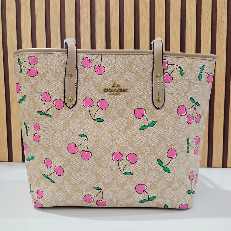 👜🍒BOLSO GRANDE DE MANO IMITACIÓN COACH MOD# LCC-241   👜🍒 3