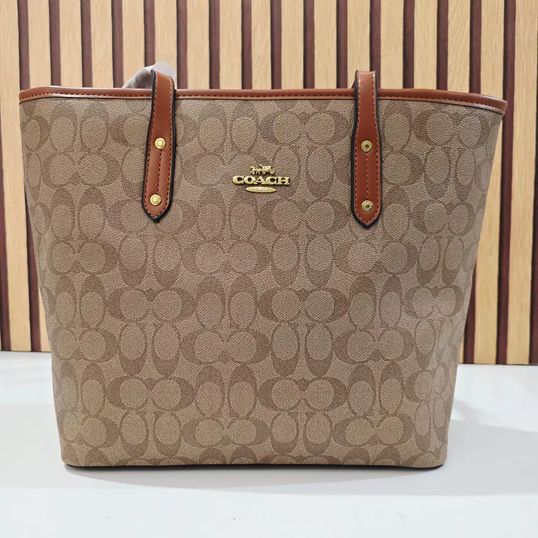 👜🍒BOLSO GRANDE DE MANO IMITACIÓN COACH MOD# LCC-241   👜🍒 5