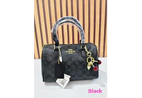 BOLSO DE MANO  IMITACIÓN COACH CON LLAVERO MOD# YDBL074 REINGRESO