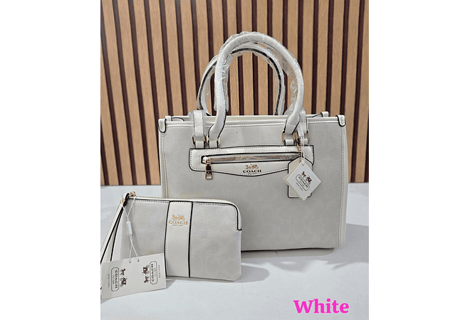 BOLSO + MONEDERO IMITACIÓN COACH MOD# H042-1