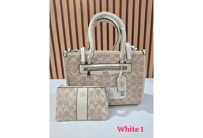 BOLSO + MONEDERO IMITACIÓN COACH MOD# H042-1