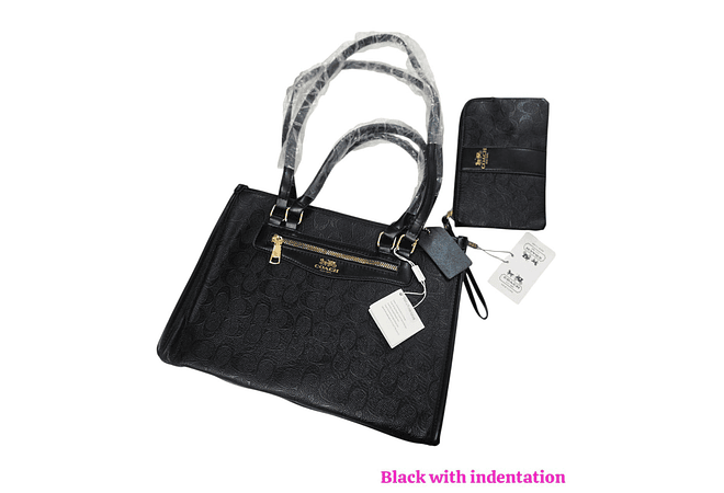 BOLSO + MONEDERO IMITACIÓN COACH MOD# H042-1