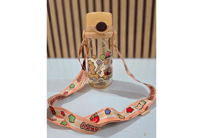 BOTECITO PARA AGUA DE 580ML ESTAMPADO ANIMALITOS  MOD# LF-2047🐼 🦫 🦄🦖