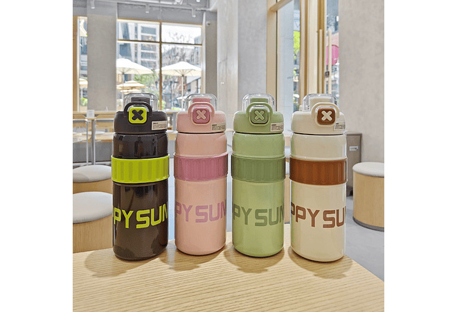 TERMO HAPPY SUNDAY 600ML MOD# BOL-86111