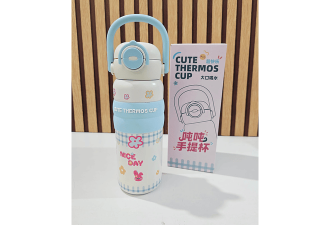 🍎🌸 TERMO CUTE ESTAMPADOS 650 MLMOD #Y-006  🍎🌸