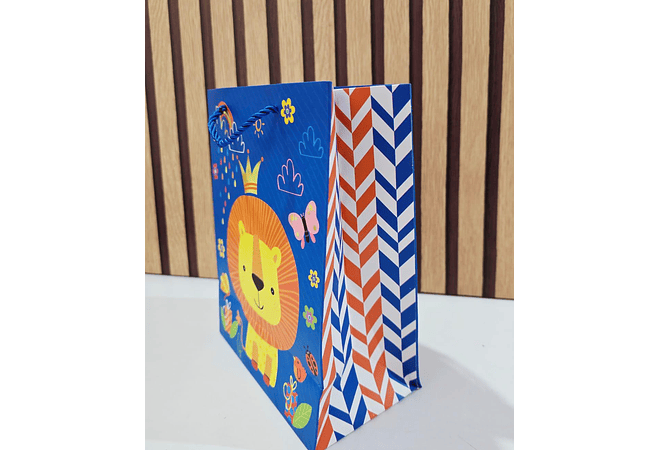 BOLSA PARA REGALO DISEÑO ANIMALITOS MOD# LPD93-88  🦁 🦓🐘🦒