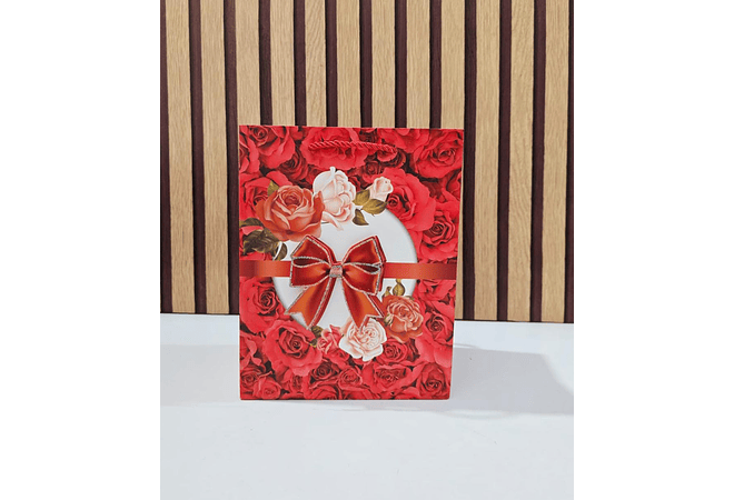 BOLSA PARA REGALO DISEÑO FLORES/ MOÑO MOD# LPD93-112  💝 💐 🎁