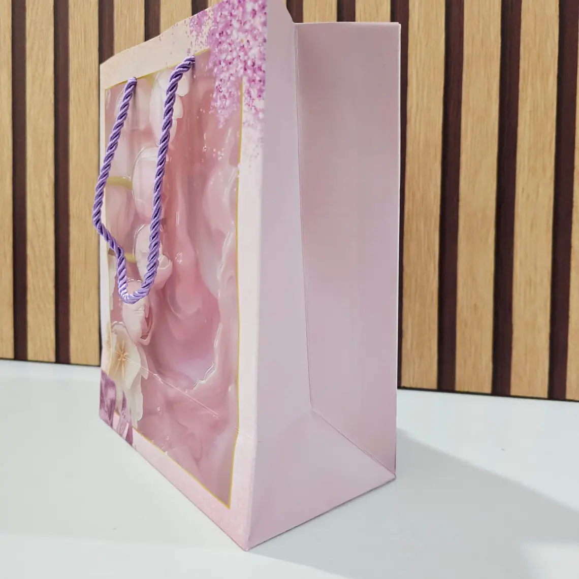 BOLSA PARA REGALO DISEÑO FLORES MOD# LPD93-118  💐 🌷🎁 3