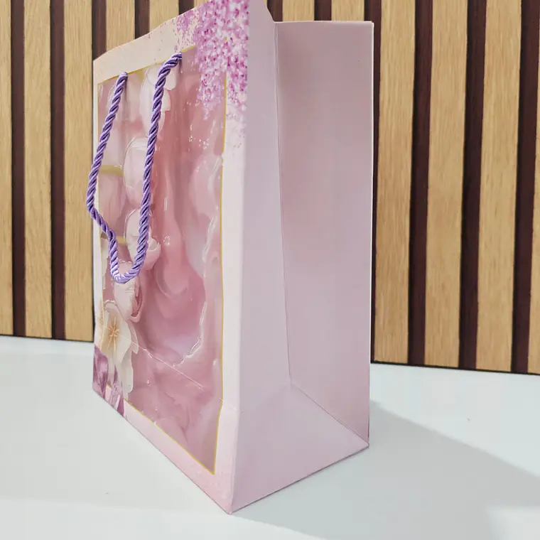 BOLSA PARA REGALO DISEÑO FLORES MOD# LPD93-118  💐 🌷🎁 3