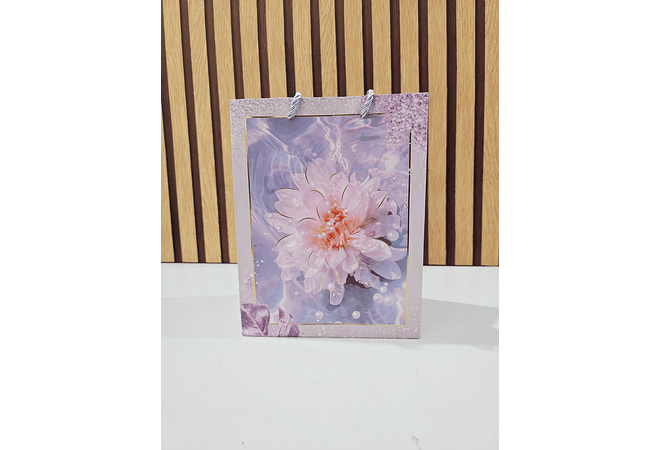 BOLSA PARA REGALO DISEÑO FLORES MOD# LPD93-118  💐 🌷🎁