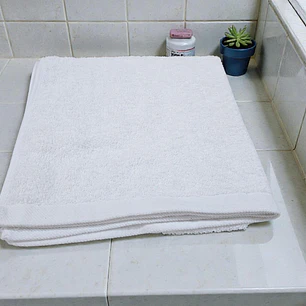 TOALLA 70x140CM BLANCA HOTELERA PARA BAÑO MOD# T-30749  🤍