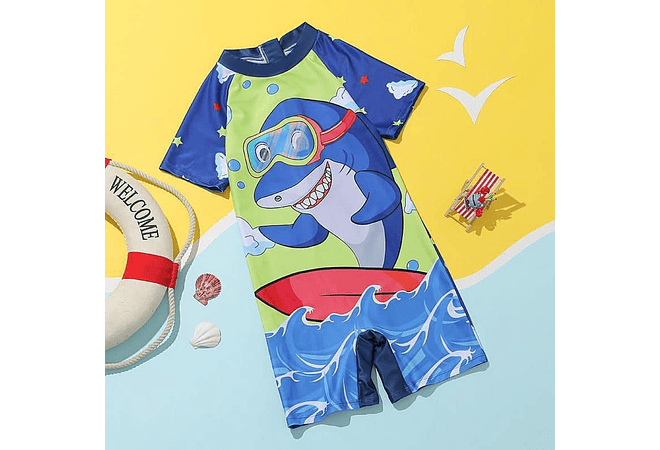 TRAJE DE BAÑO INFANTIL PARA NIÑO MOD #8905-2