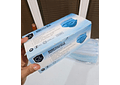 🩵 CAJITA CON 50 CUBREBOCAS AZULES TRICAPA PARA ADULTOS🩵
