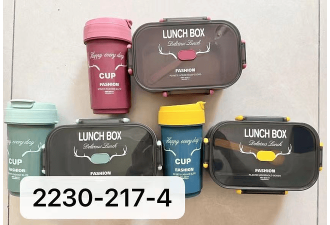 SET TUPPER PARA LUNCH+ BOTELLA  MODELO MOD# 2230-217-4