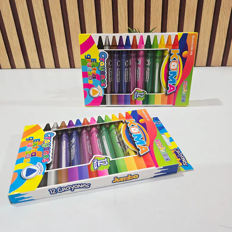 CAJITA CON 12 CRAYOLAS JIMBO MOD# KM-188🖍️ 4