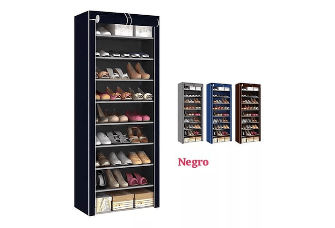 💋ORGANIZADOR  PARA ZAPATOS 9 NIVELES CON FORRO MOD# ZTA66