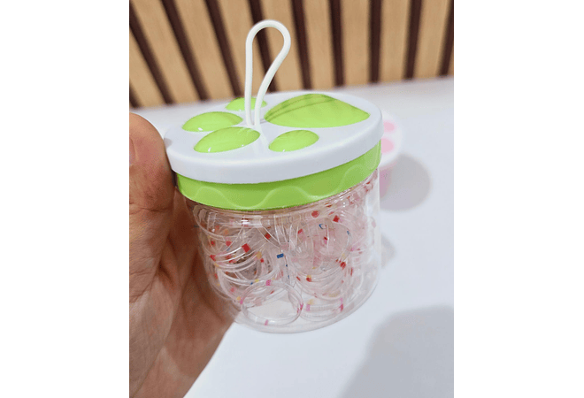 1 BOTECITO CON LIGUITAS PARA EL CABELLO MOD# LIG22 (Huellitas)🫟🐾