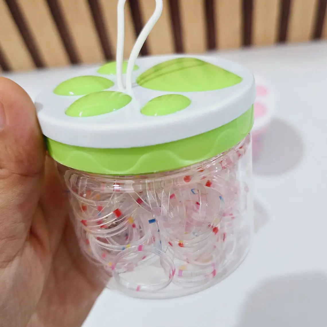 1 BOTECITO CON LIGUITAS PARA EL CABELLO MOD# LIG22 (Huellitas)🫟🐾 2