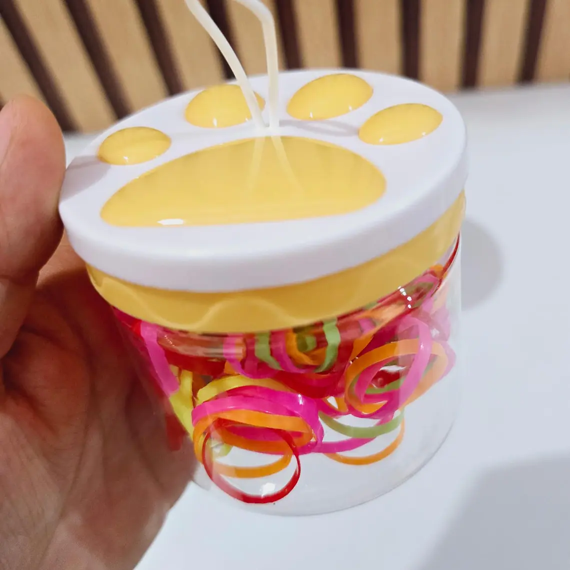 1 BOTECITO CON LIGUITAS PARA EL CABELLO MOD# LIG22 (Huellitas)🫟🐾 3