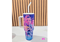 🍋‍🟩🍋VASO TÉRMICO CON AGARRADERA DISEÑO "LAS GUERRERAS KPOP DE 1.300L MOD# STH5🥤