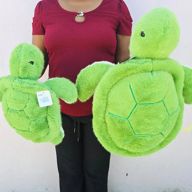 PELUCHE/TORTUGA MEDIANA Y CHICA ACABADO PELUSA MOD# K421 O K422  🐢 1