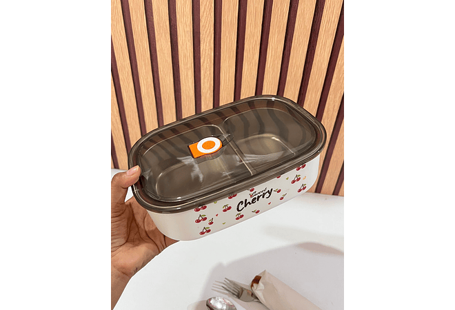 🥗🍱TUPPER TÉRMICO/CHERRY DE 850ML MOD# 25-FH-080  🍒