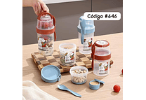 🥬VASO PARA ENSALADA DE 560 Y 310 ML MOD# 646🫜🥗