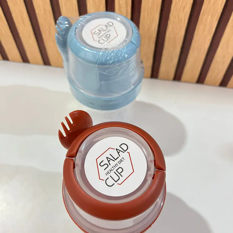 🥬VASO PARA ENSALADA DE 560 Y 310 ML MOD# 646🫜🥗 4