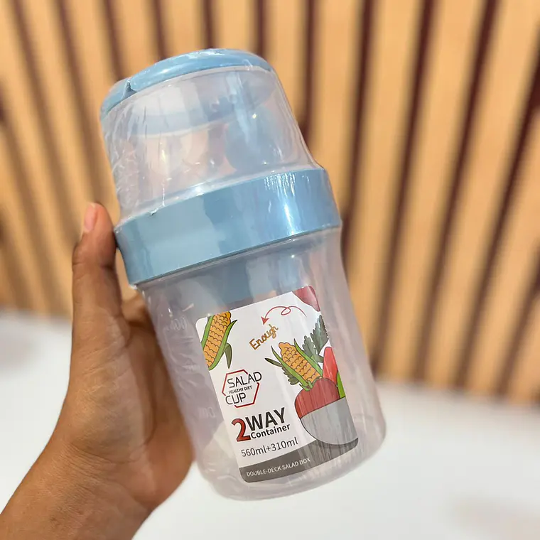 🥬VASO PARA ENSALADA DE 560 Y 310 ML MOD# 646🫜🥗 5