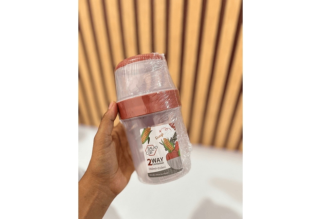 🥬VASO PARA ENSALADA DE 560 Y 310 ML MOD# 646🫜🥗